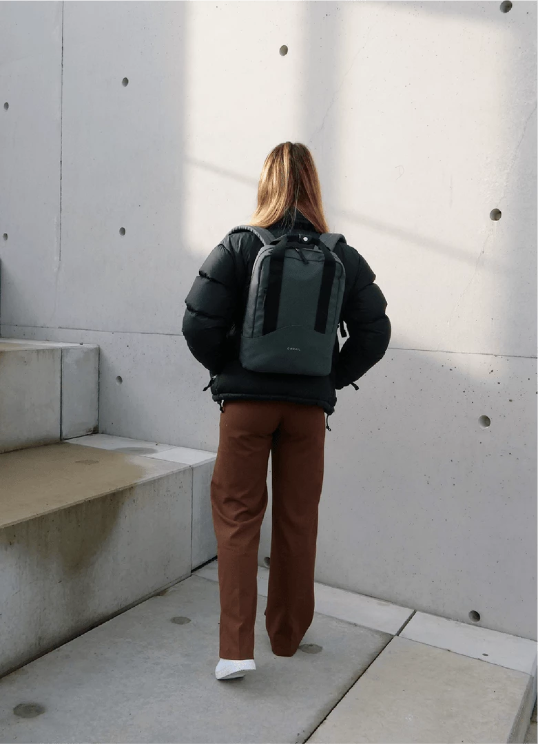 Corail Marseille City Recycled Vegan Backpack | Green 7 Corail Marseille City Recycled Vegan Backpack | Green