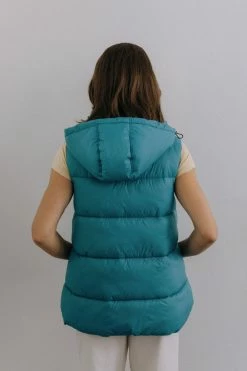 CULTHREAD Clothing Arundel Hooded Vegan Vest | Sky Blue 12 CULTHREAD Clothing Arundel Hooded Vegan Vest | Sky Blue