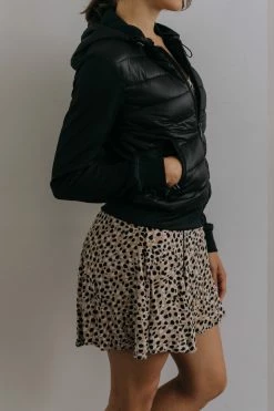 CULTHREAD Bassett Hooded Vegan Sweatshirt-Jacket | Black