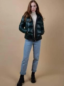 CULTHREAD Colville Recycled Vegan Puffer Jacket | Planet Earth Green