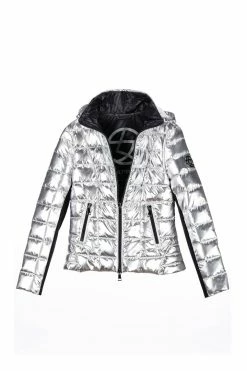 CULTHREAD Faraday Recycled Vegan Puffer Jacket | Sterling Silver
