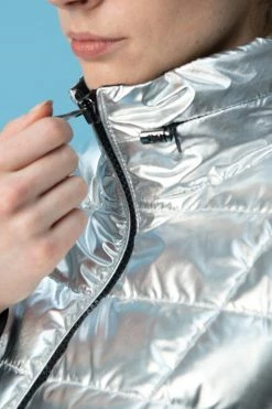 CULTHREAD Faraday Recycled Vegan Puffer Jacket | Sterling Silver