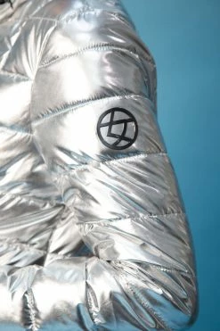 CULTHREAD Faraday Recycled Vegan Puffer Jacket | Sterling Silver