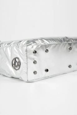 CULTHREAD Bags Blenheim Faux Fur Vegan Puffer Bag | Silver