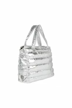 CULTHREAD Bags Blenheim Faux Fur Vegan Puffer Bag | Silver