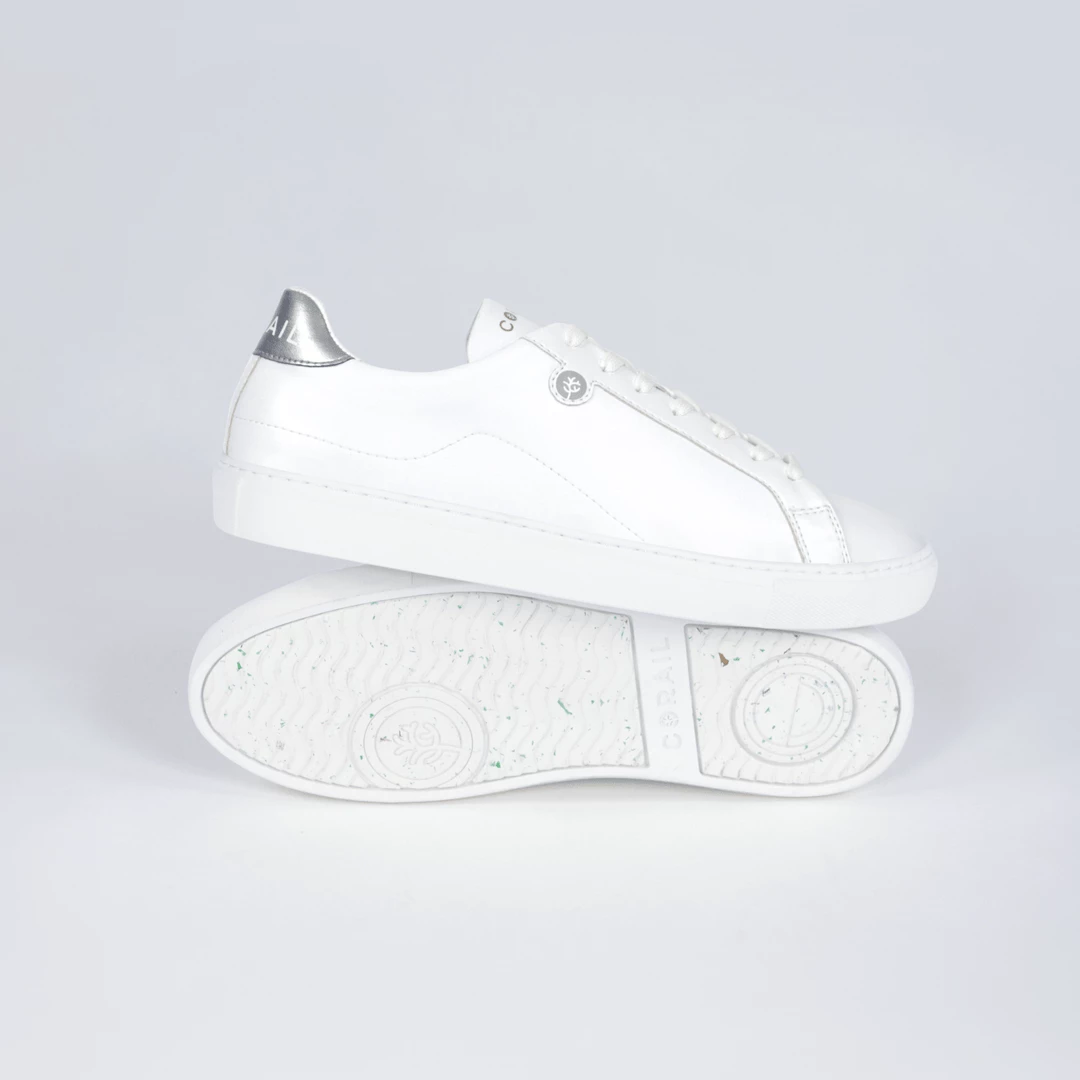 Corail Marseille 21 Recycled Vegan Trainers | Silver 4 Corail Marseille 21 Recycled Vegan Trainers | Silver