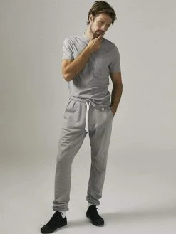 Cut & Pin Relaxed Fit Crew Neck Cotton T-shirt | Grey