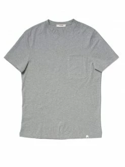 Cut & Pin Relaxed Fit Crew Neck Cotton T-shirt | Grey