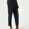 Cut & Pin Smart-Casual Organic Cotton & Linen Relaxed Trousers | Dark Navy Clothing