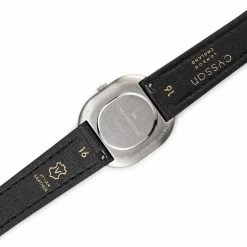 Cyssan CYS3 Watch With White & Silver Dial | Black Vegan Leather Strap