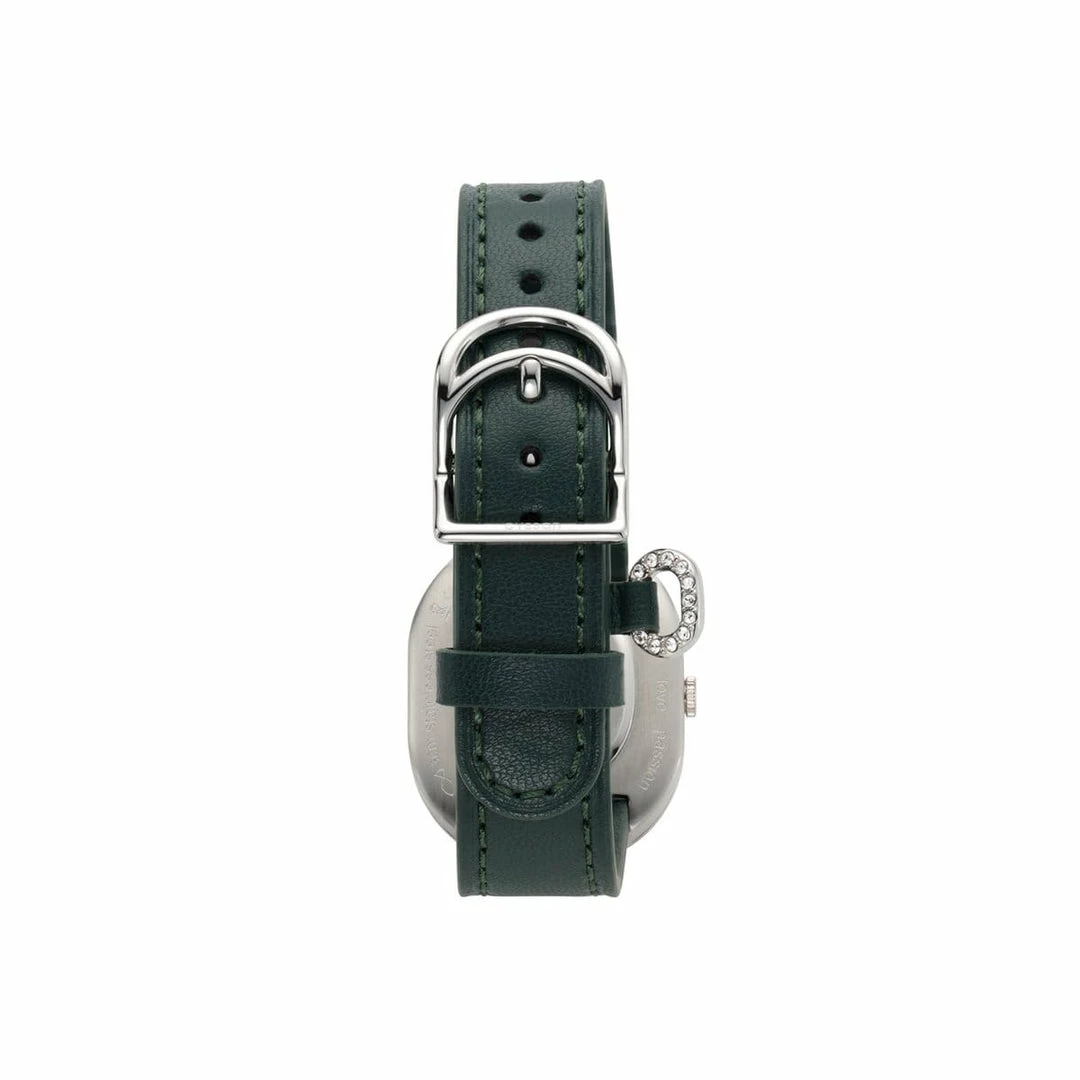 Cyssan CYS4 Watch With Black & Silver Dial | Green Vegan Leather Strap Accessories 5 Cyssan CYS4 Watch With Black & Silver Dial | Green Vegan Leather Strap Accessories