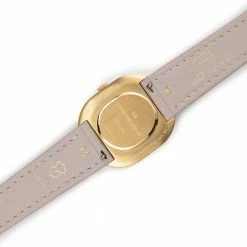 Cyssan Accessories CYS5 Watch With White, Gold & Champagne Dial | Sand Vegan Leather Strap