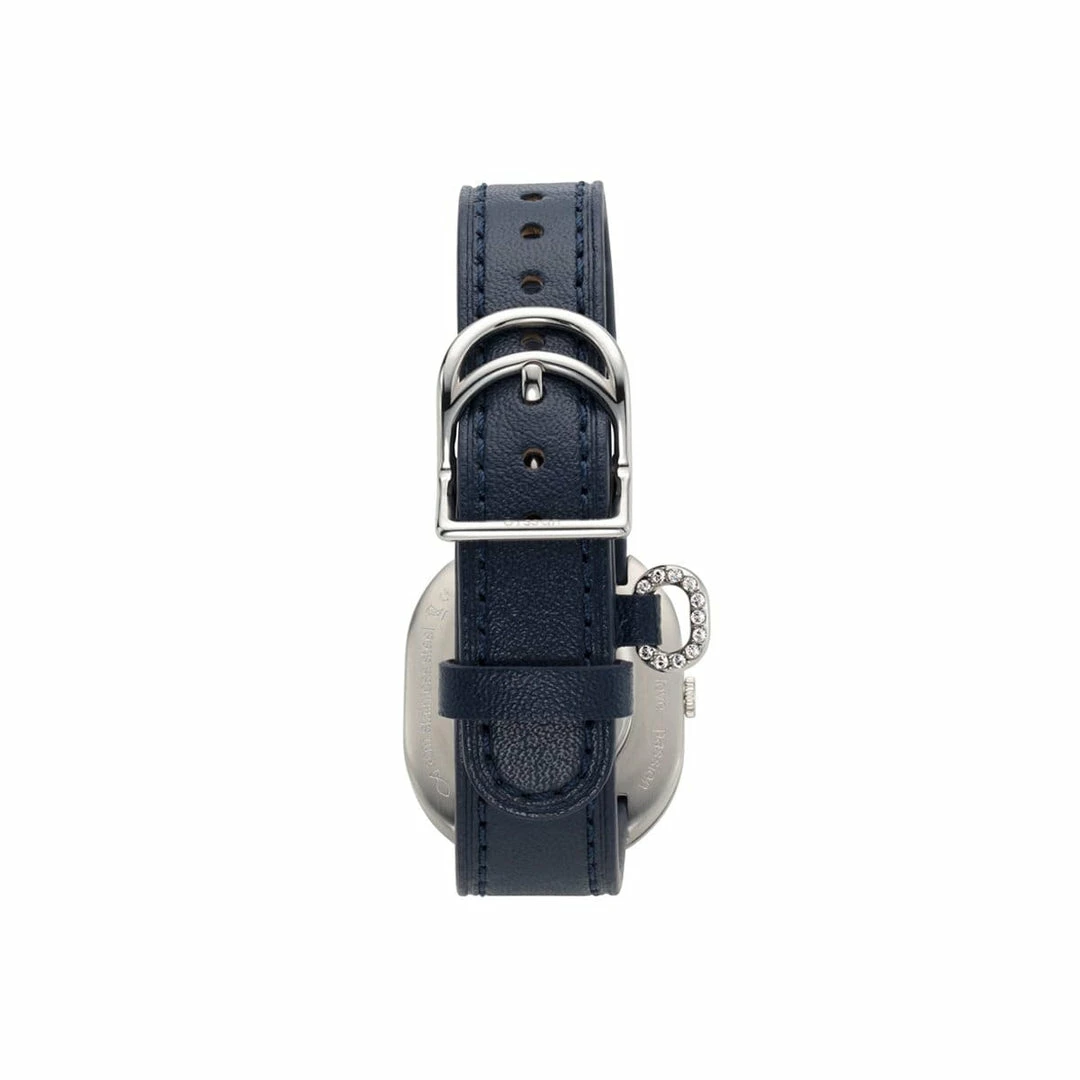 Cyssan CYS6 Watch With White & Silver Dial | Navy Vegan Leather Strap 6 Cyssan CYS6 Watch With White & Silver Dial | Navy Vegan Leather Strap