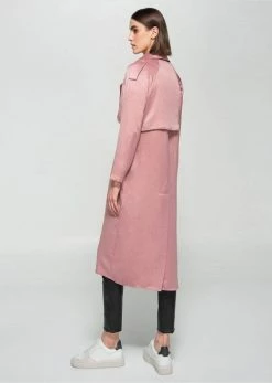 Dauntless Clothing Mila Vegan Trench Coat | Light Pink
