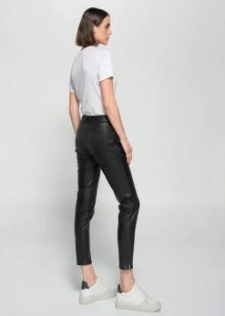 Dauntless Clothing Nina Vegan Leather Cropped Trousers | Black 8 Dauntless Clothing Nina Vegan Leather Cropped Trousers | Black