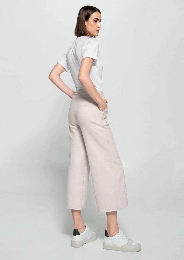 Dauntless Sienna Vegan Suede Culottes | Light Beige Clothing 4 Dauntless Sienna Vegan Suede Culottes | Light Beige Clothing