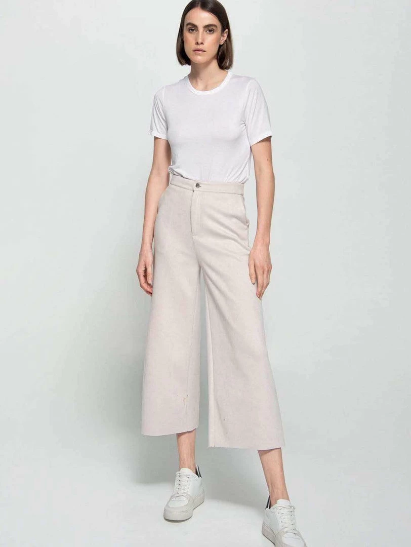 Dauntless Sienna Vegan Suede Culottes | Light Beige Clothing 3 Dauntless Sienna Vegan Suede Culottes | Light Beige Clothing