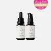 Elan Skincare Women's Gifts Under £100 Dream Couple | Vitamin C & Hyaluronic Acid Vegan Moisturiser Double Serum Set