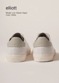 Elliott Classic Vegan Leather Trainer | White