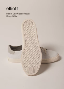 Elliott Classic Vegan Leather Trainer | White