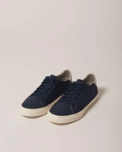 Elliott Classic Vegan Suede Trainer | Dark Navy Shoes