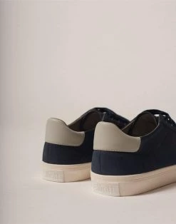 Elliott Classic Vegan Suede Trainer | Dark Navy Shoes