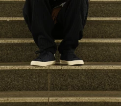 Elliott Classic Vegan Suede Trainer | Dark Navy Shoes