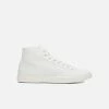 Elliott Climate Positive Recycled Canvas High-Top Trainer | White/Stripes Shoes