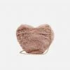 Expressions NYC BROOME ST Faux Fur Vegan Heart Bag | Winter Blush Bags 1 Expressions NYC BROOME ST Faux Fur Vegan Heart Bag | Winter Blush Bags