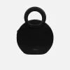 Expressions NYC EARTH Vegan Leather Round Crossbody | Black Bags