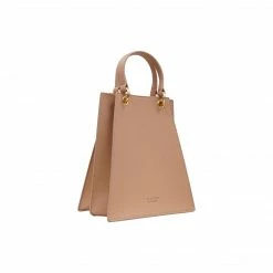 Expressions NYC FIRE Triangular Vegan Leather Medium Satchel | Nude 9 Expressions NYC FIRE Triangular Vegan Leather Medium Satchel | Nude