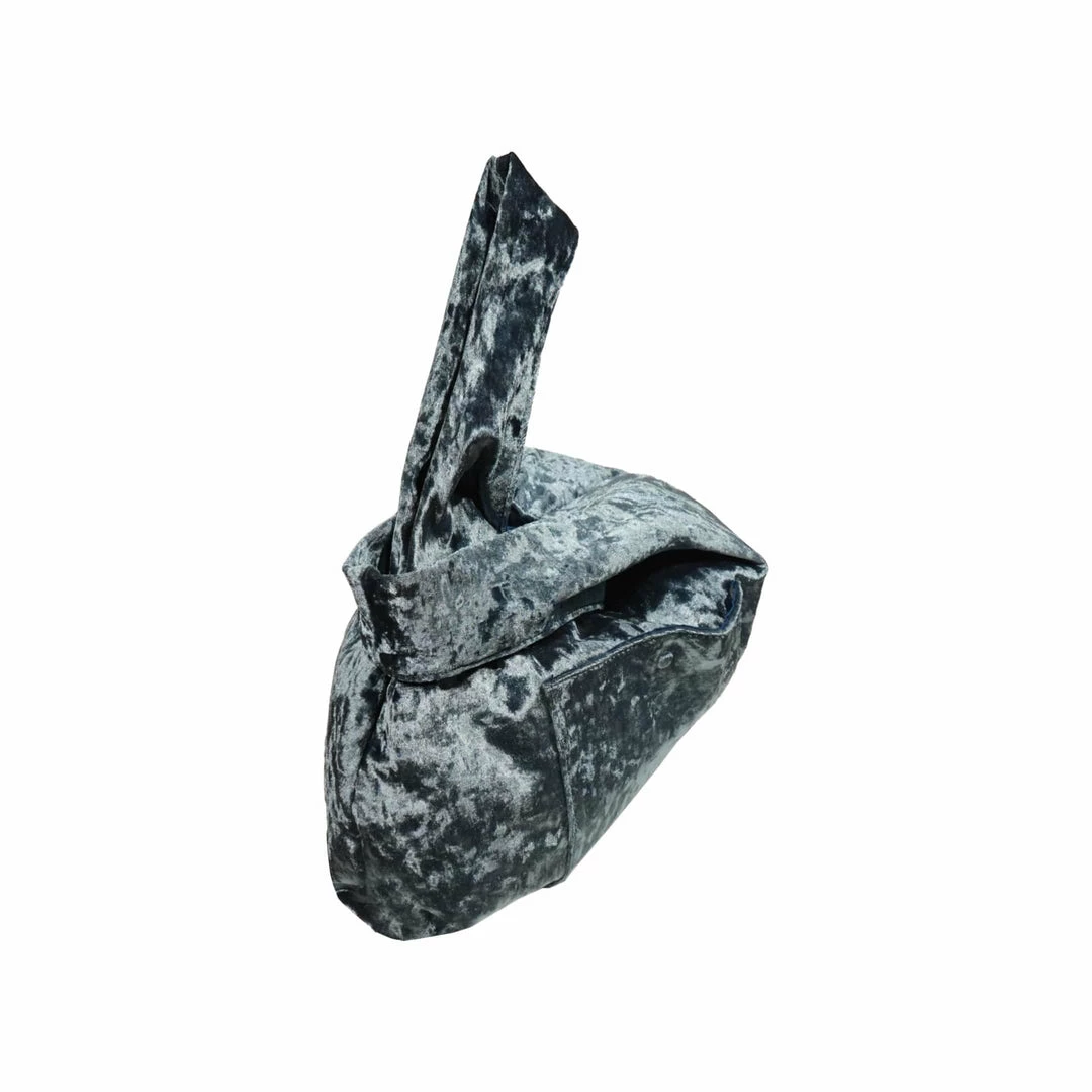 Expressions NYC ORCHARD ST Crushed Velvet Small Vegan Tote | Blue 5 Expressions NYC ORCHARD ST Crushed Velvet Small Vegan Tote | Blue