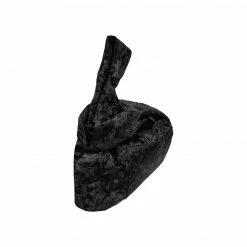 Expressions NYC Bags ORCHARD ST Crushed Velvet Small Vegan Tote | Black