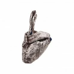 Expressions NYC ORCHARD ST Crushed Velvet Small Vegan Tote | Grey Bags