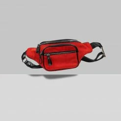Expressions NYC Bags UPPER EAST SIDE Vegan Suede Belt Bag | Red