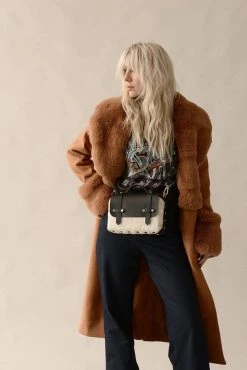 FRIDA ROME The WEEK/END Crossbody Add-On | Vegan Shearling Panel