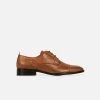Gentleberg Shoes Albert Vegan Leather Cap Toe Derby | Cognac Tan 2 Gentleberg Shoes Albert Vegan Leather Cap Toe Derby | Cognac Tan