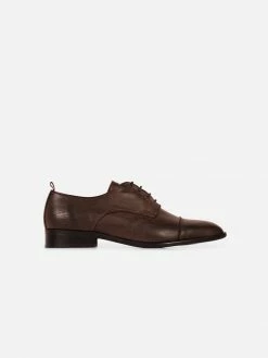 Gentleberg Robbert Vegan Leather Cap Toe Derby | Dark Brown