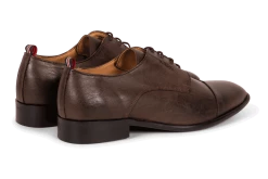 Gentleberg Robbert Vegan Leather Cap Toe Derby | Dark Brown