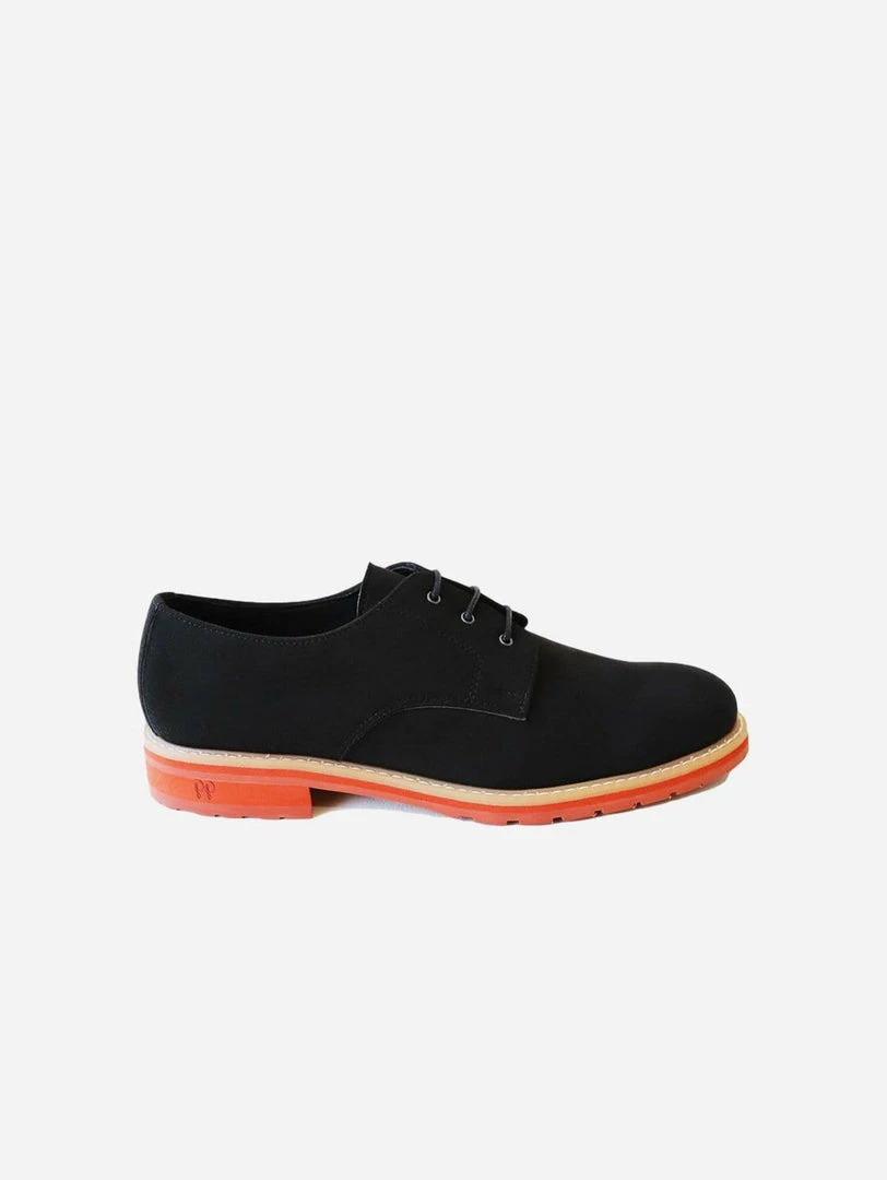 Good Guys Don't Wear Leather Shoes Aponi 2.0 Vegan Suede Derby Shoe | Black 3 Good Guys Don't Wear Leather Shoes Aponi 2.0 Vegan Suede Derby Shoe | Black