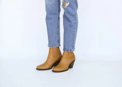 Good Guys Don't Wear Leather Daisy Vegan Leather Heeled Cowboy Boots | Honey Shoes