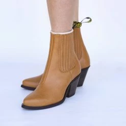 Good Guys Don't Wear Leather Daisy Vegan Leather Heeled Cowboy Boots | Honey Shoes