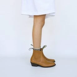 Good Guys Don't Wear Leather Duke Vegan Leather Cowboy Boots | Honey