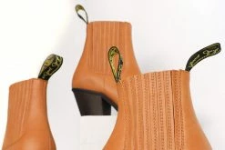 Good Guys Don't Wear Leather Duke Vegan Leather Cowboy Boots | Honey