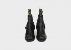 Good Guys Don't Wear Leather Eddie Vegan Leather Ankle Motorcycle Boot | Black Shoes