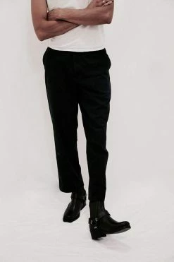 Good Guys Don't Wear Leather Eddie Vegan Leather Ankle Motorcycle Boot | Black Shoes