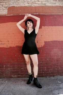 Good Guys Don't Wear Leather Eddie Vegan Leather Ankle Motorcycle Boot | Black Shoes