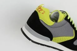 Good Guys Don't Wear Leather Shoes Felix Vegan Suede Trainers | Black & Yellow