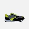 Good Guys Don't Wear Leather Shoes Felix Vegan Suede Trainers | Black & Yellow