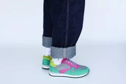 Good Guys Don't Wear Leather Felix Vegan Suede Trainers | Multicolour